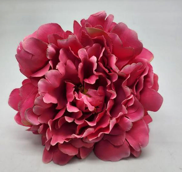 Fleur de Flamenco Pivoine classique Cerise. 12cm